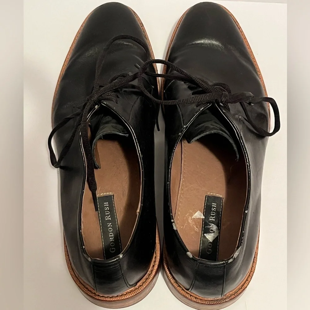Gordon Rush Hester Black Leather Oxford Shoes Men’s Size 15